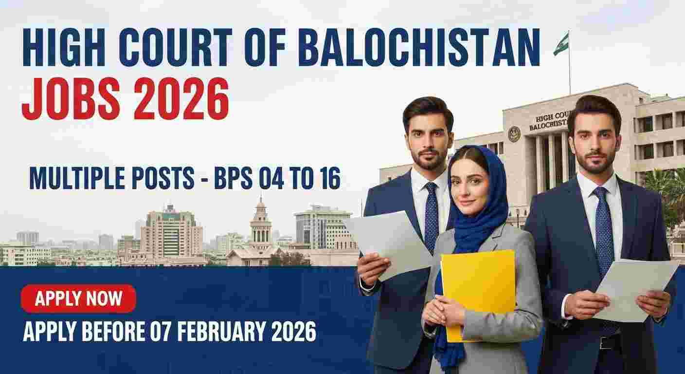 High Court of Balochistan Jobs 2026