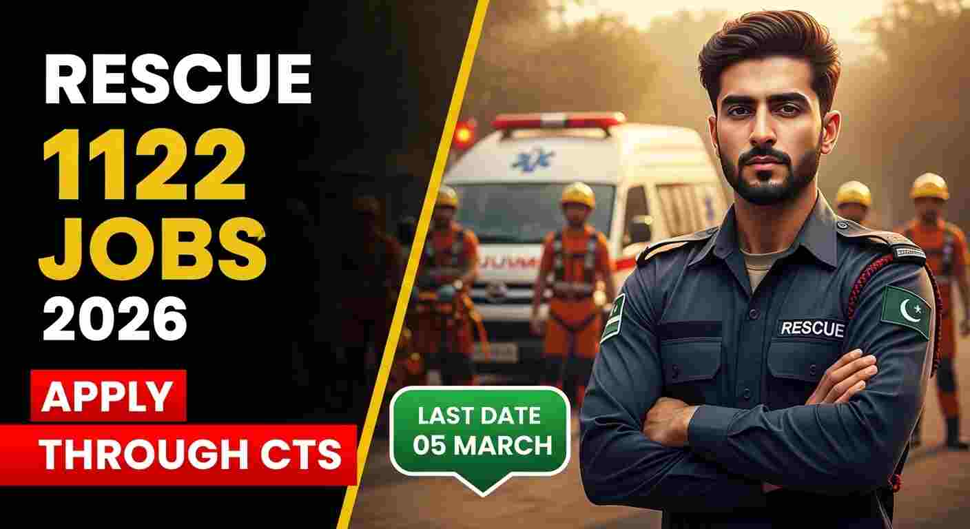 Rescue 1122 Latest Jobs 2026 online apply through CTS advertisement image