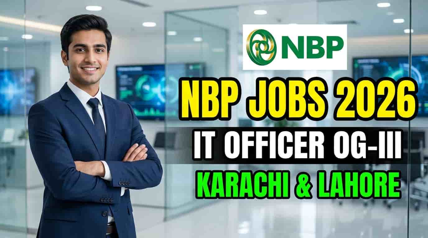 NBP IT Officer Jobs 2026 advertisement for IT Officer OG-III in Karachi and Lahore