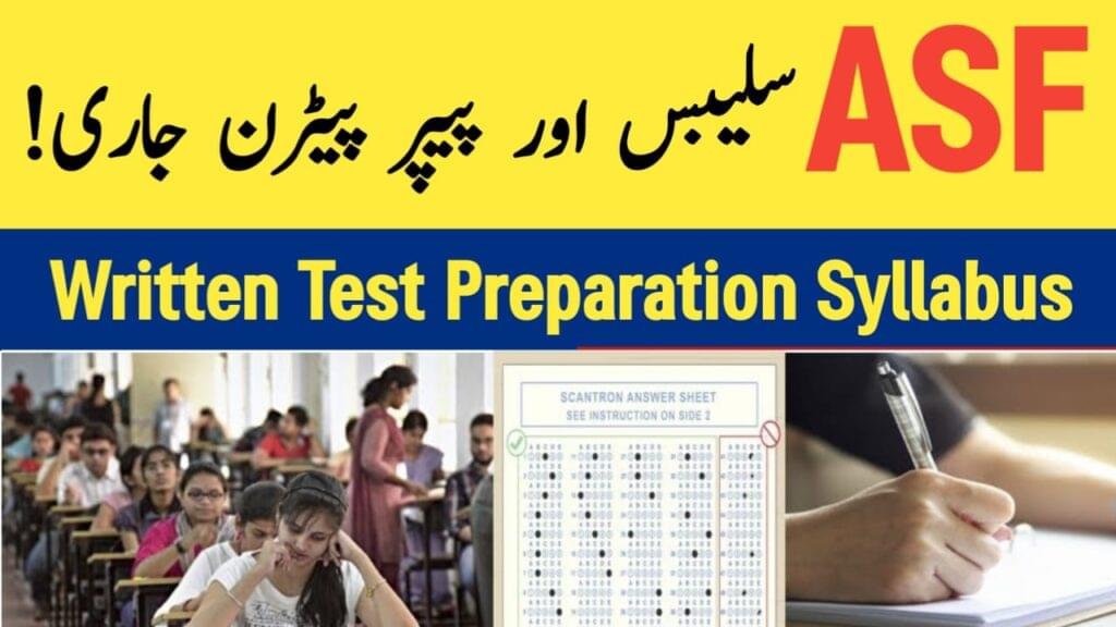 ASF Paper Pattern Syllabus 2026 - pakjobsghazi.com